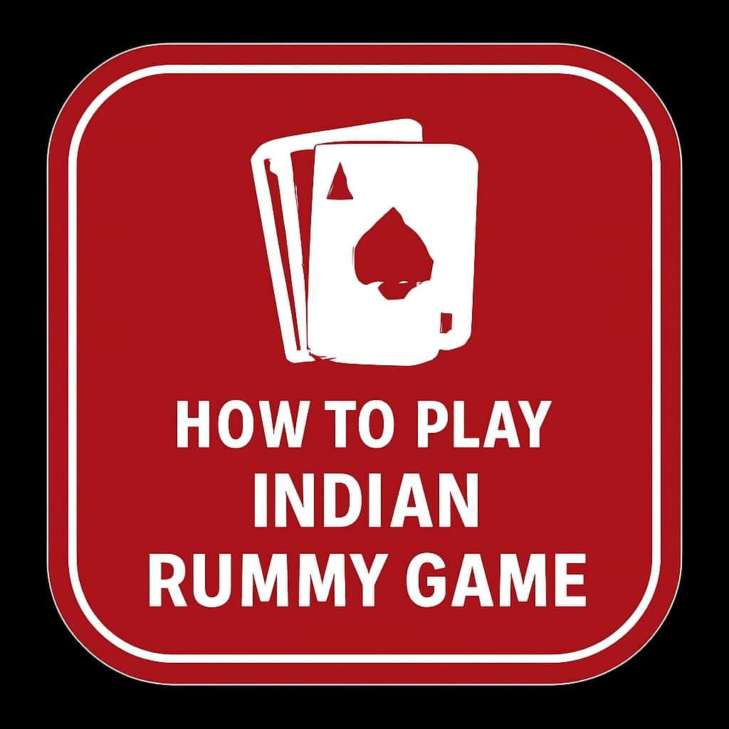 A badge icon illustrating the guide to Indian Rummy Game.