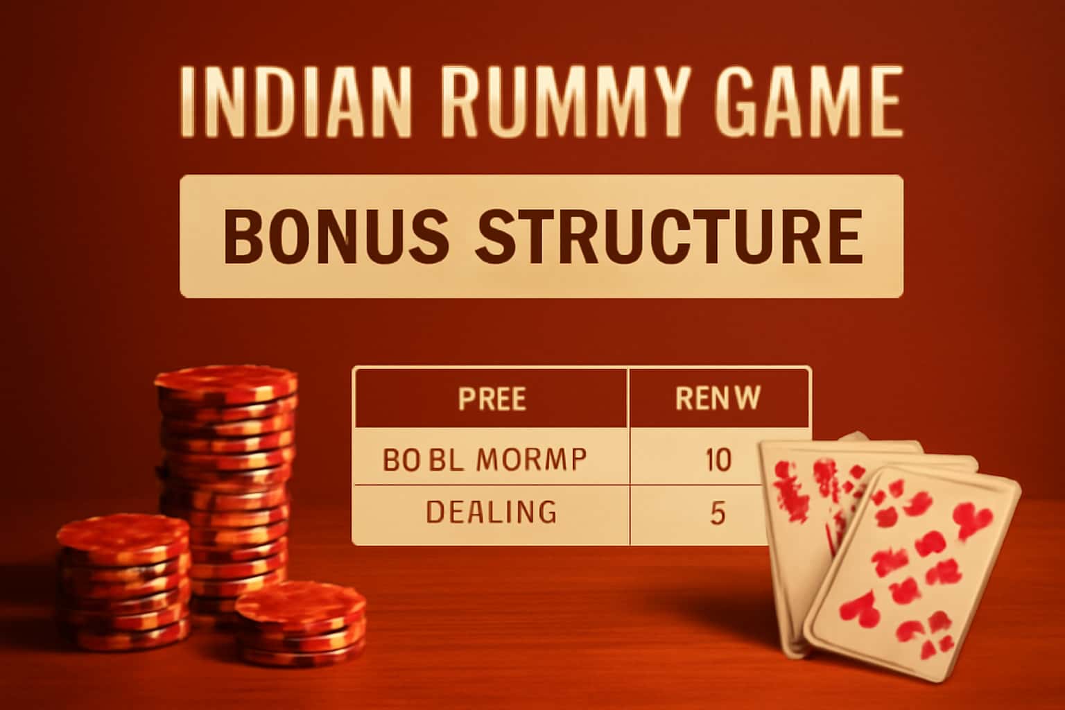 An informative illustration of the Indian Rummy Game Bonus Structure concept.