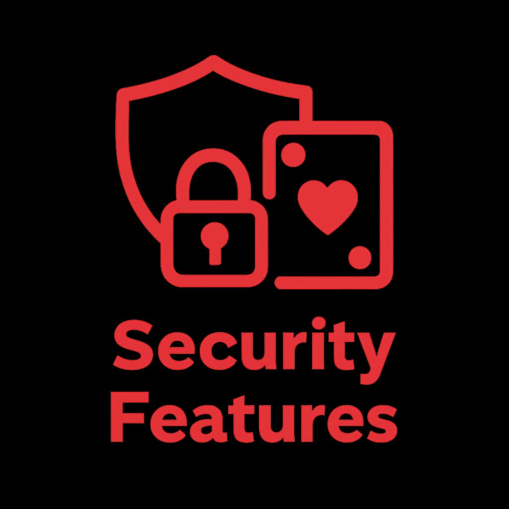Icon representing security features of Indian Rummy Game.