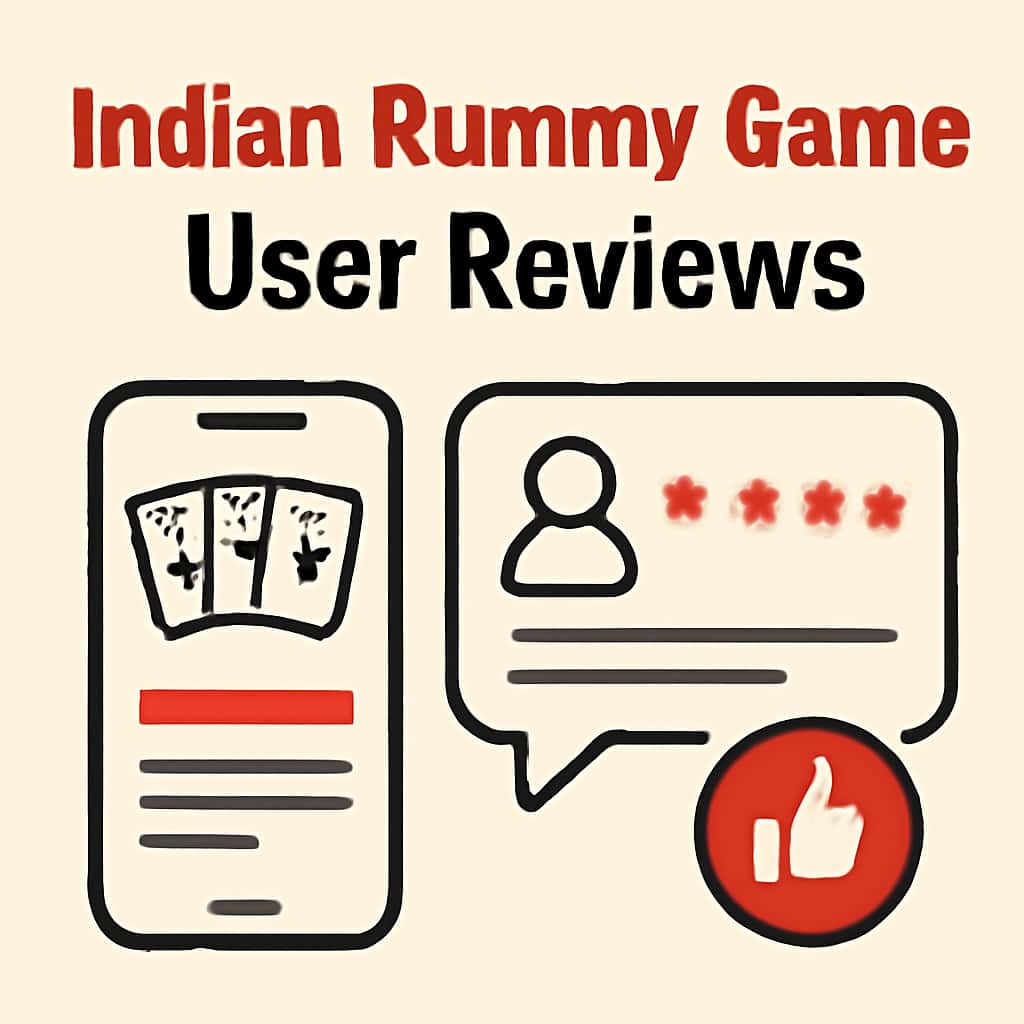 Diagram explaining user review insights for the Indian Rummy Game.