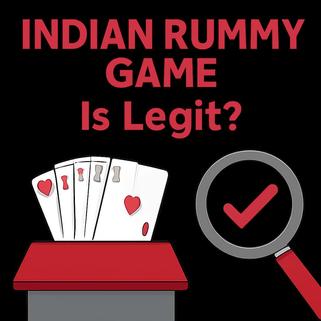 Illustration depicting the verification processes for the Indian Rummy Game's legitimacy.