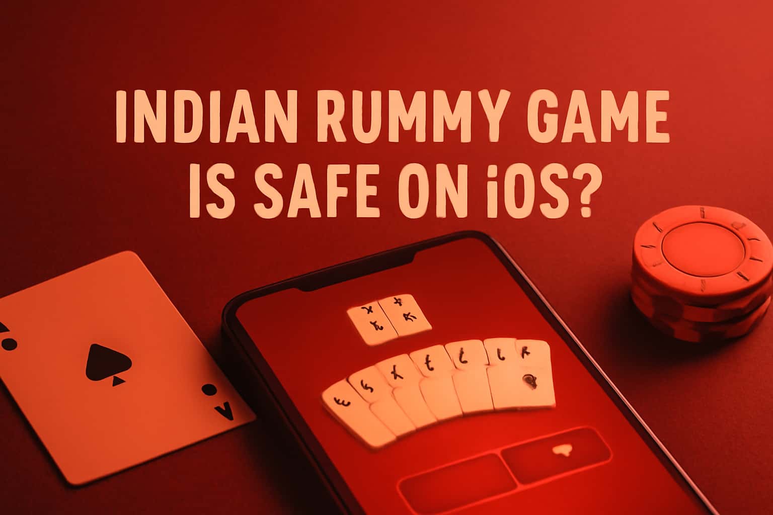 An informative graphical representation of the safety features in the Indian Rummy Game for iOS.