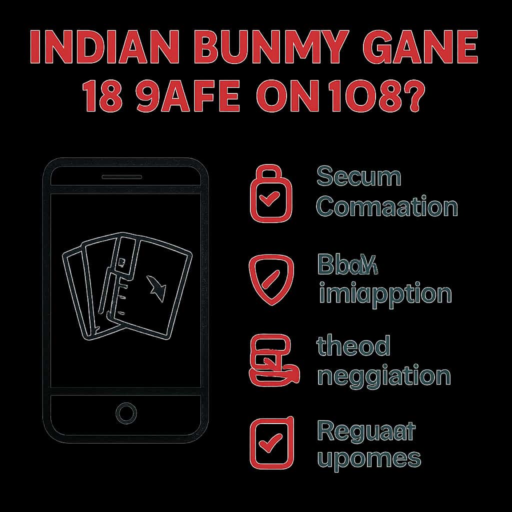 An educational diagram highlighting safety protocols of the Indian Rummy Game for iOS users.