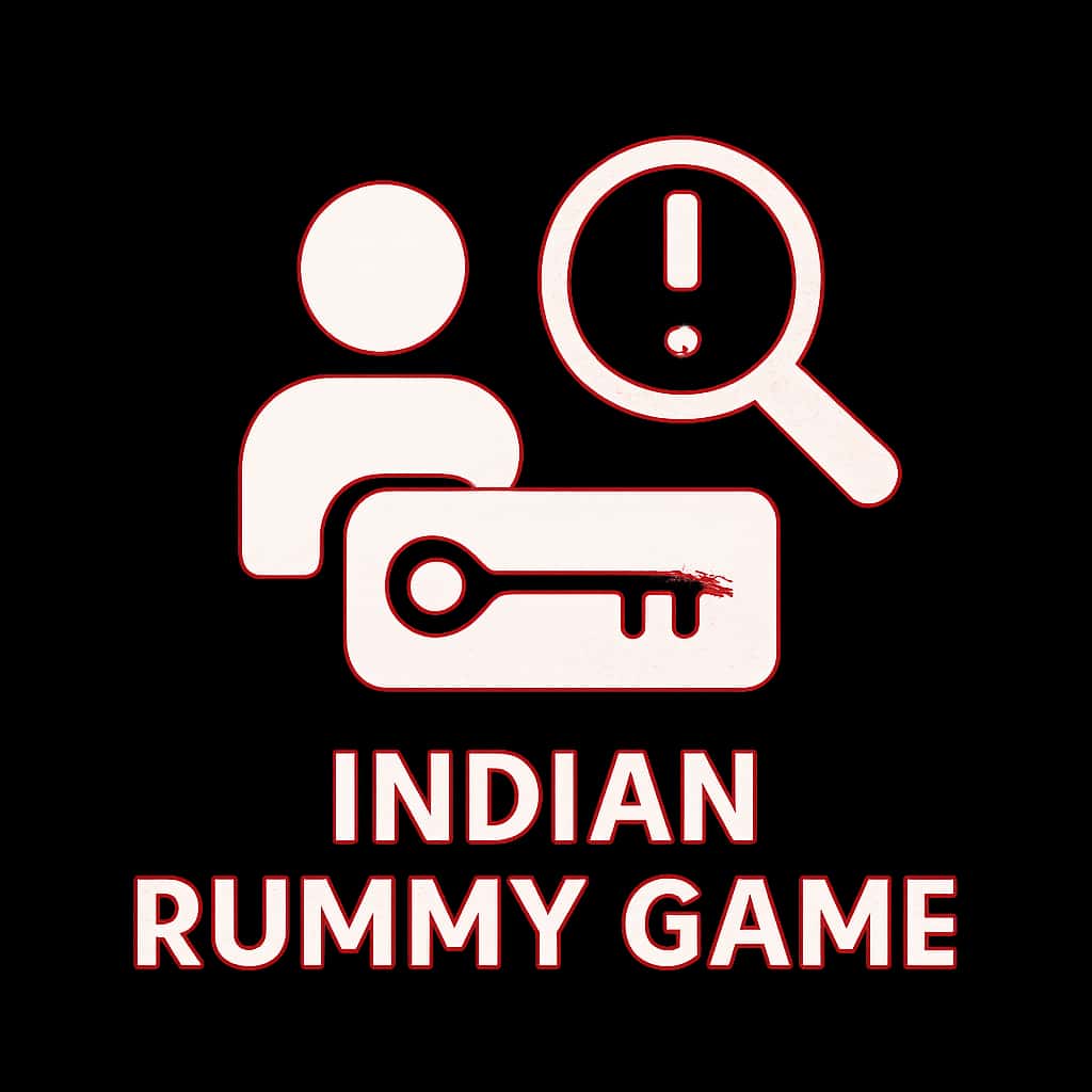 A symbol for troubleshooting login for Indian Rummy Game.